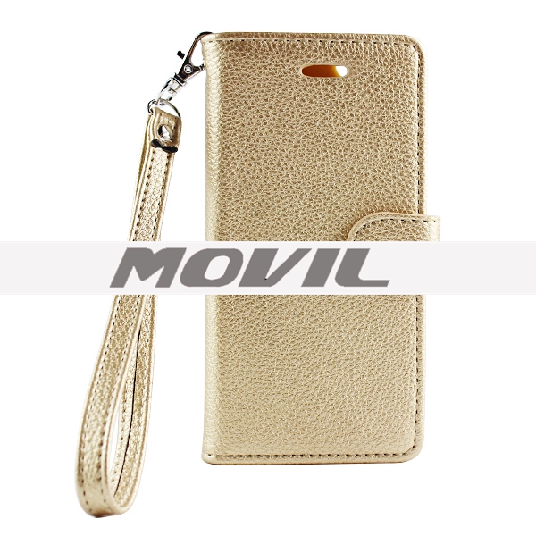 NP-2522 Cubierta de PU cuero Flip para iPhone 6 funda de cartera-1